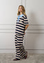 Pantalone jersey a righe