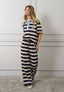 Pantalone jersey a righe
