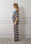 Pantalone jersey a righe