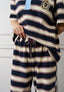 Pantalone jersey a righe