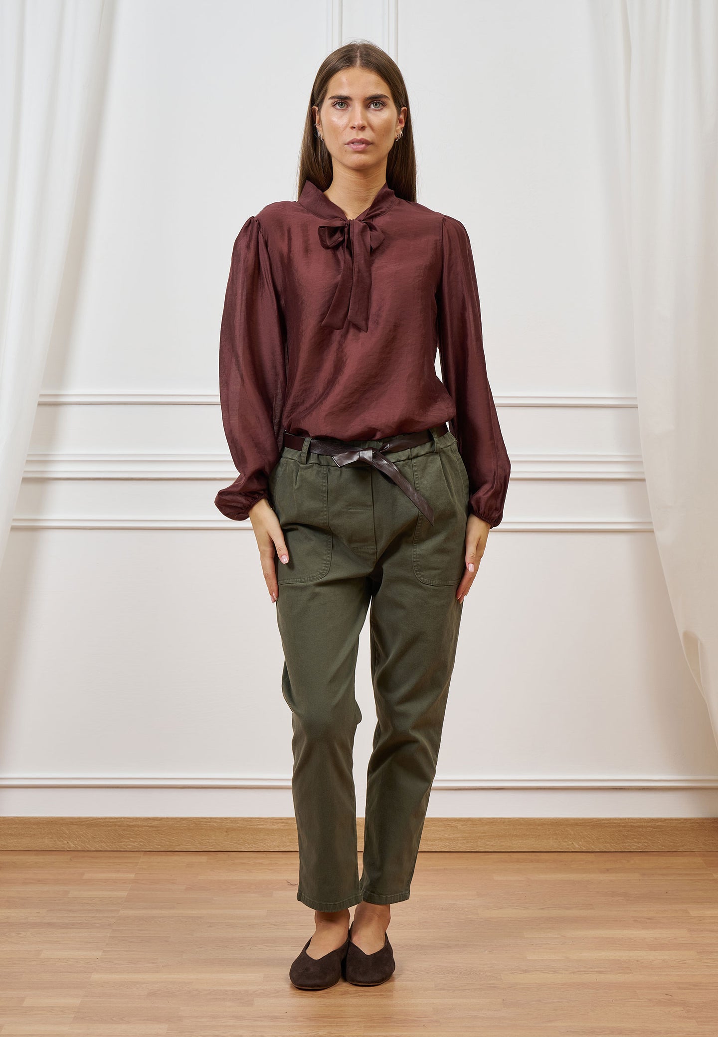 Pantalone jogger con cintura