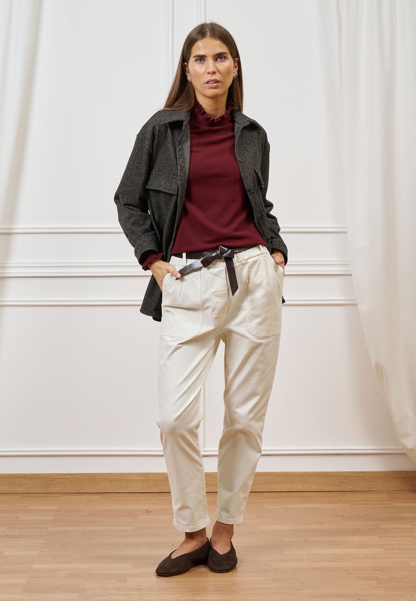 Pantalone jogger con cintura