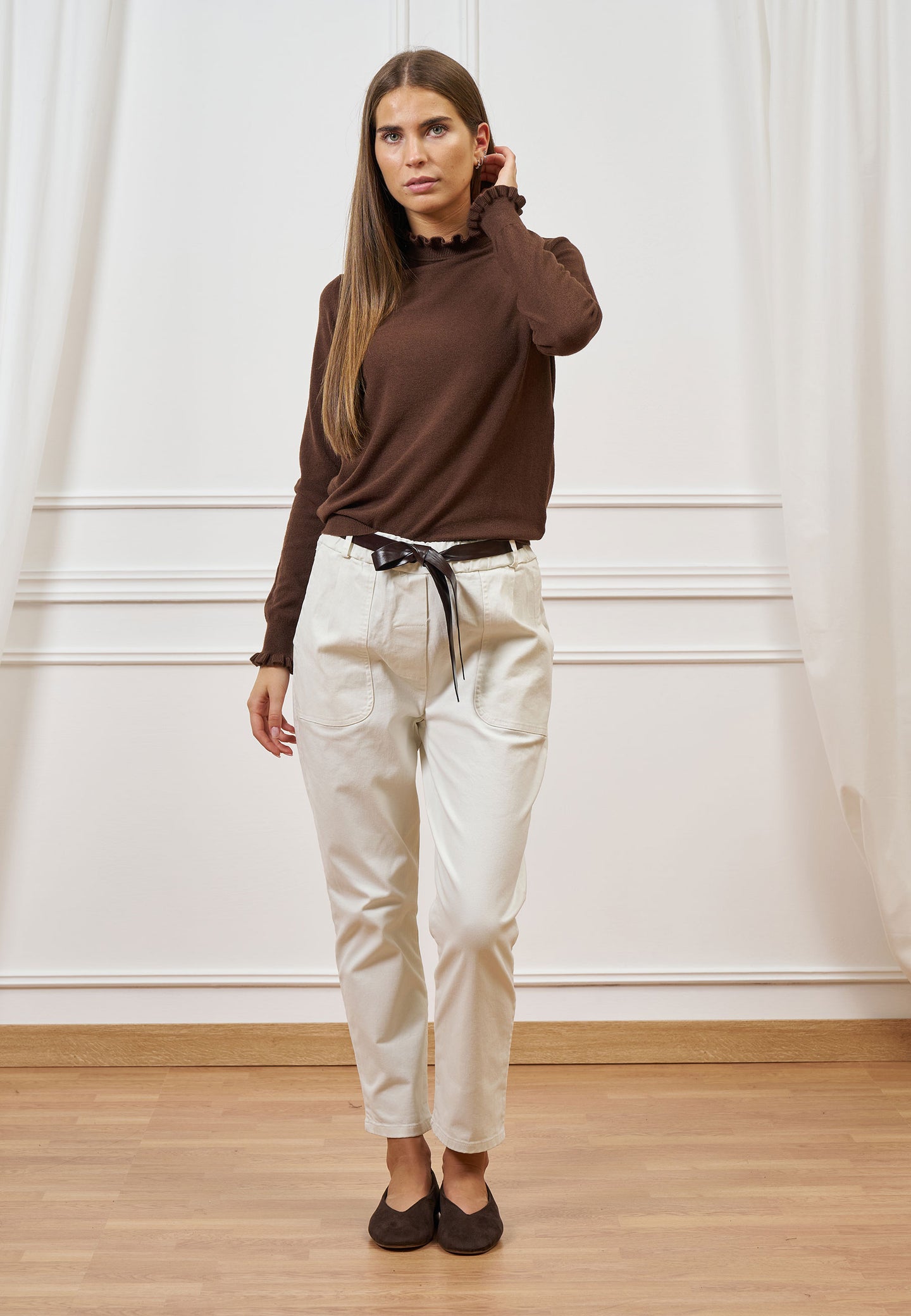 Pantalone jogger con cintura