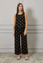 Pantalone lino ricamato