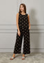 Pantalone lino ricamato