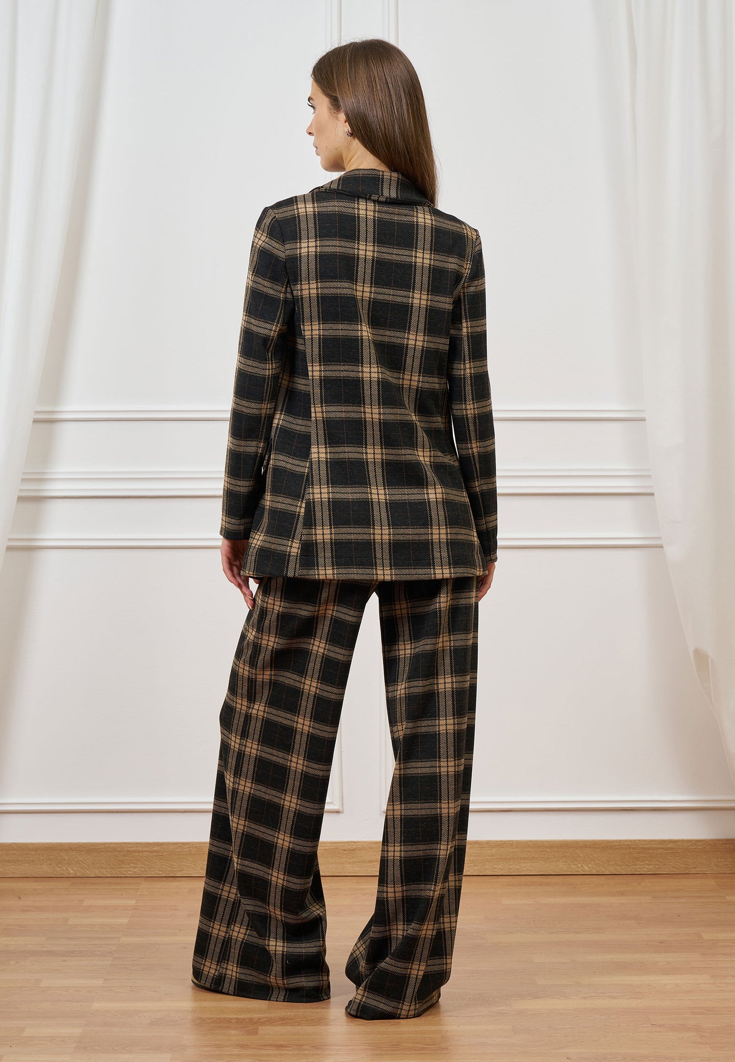 Pantalone palazzo a quadri