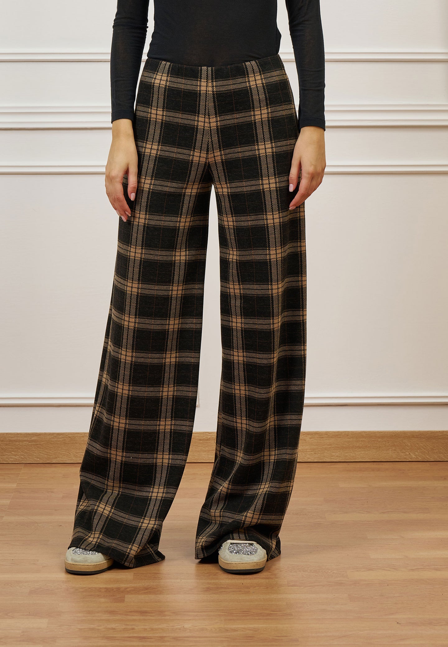 Pantalone palazzo a quadri