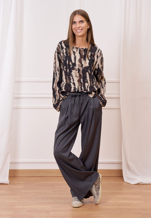 Pantalone palazzo con coulisse