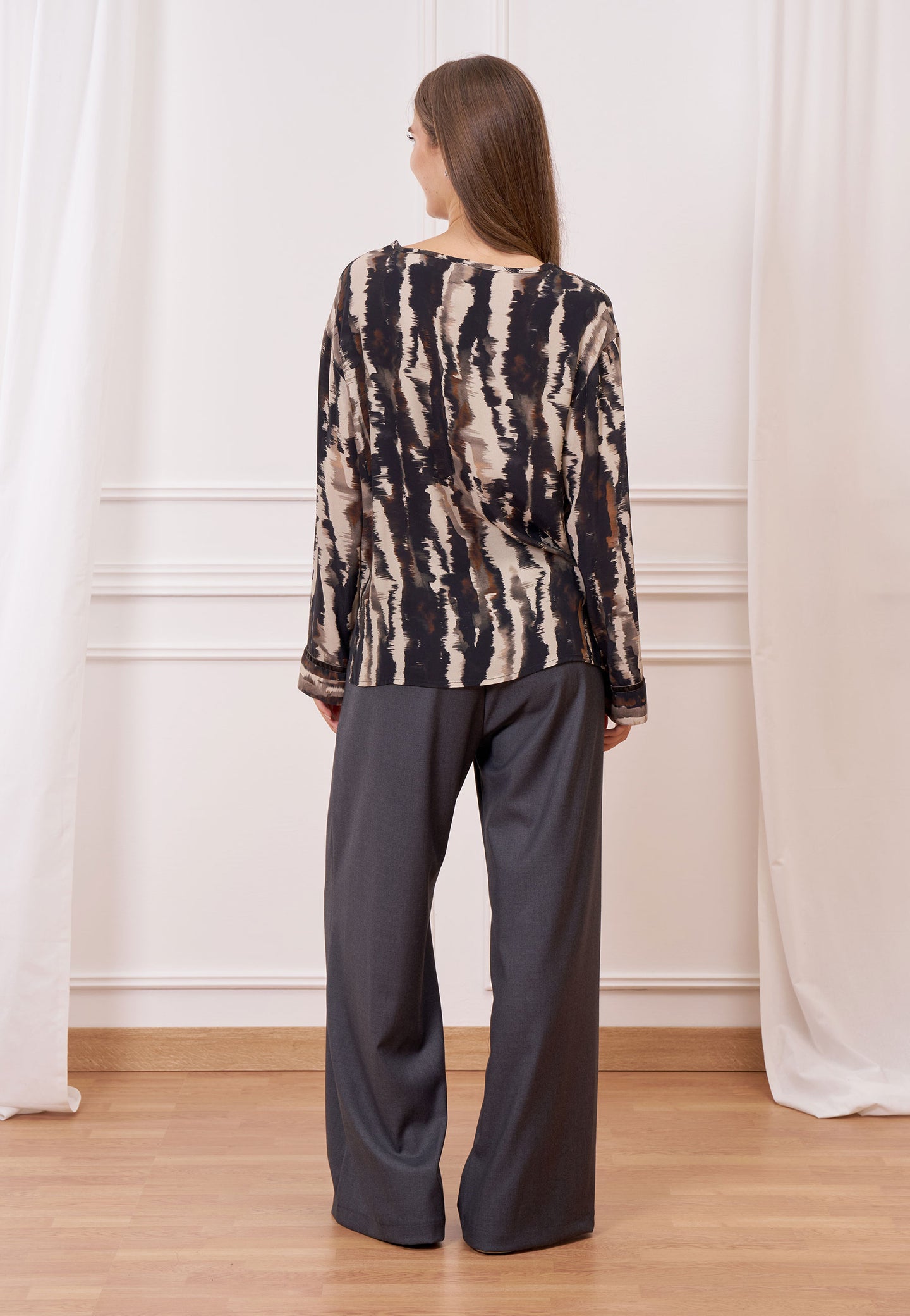 Pantalone palazzo con coulisse