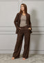 Pantalone palazzo con pinces