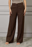 Pantalone palazzo con pinces