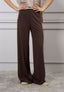 Pantalone palazzo elastico vita