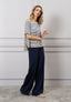 Pantalone palazzo elastico vita