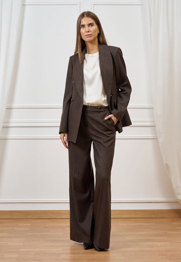 Pantalone palazzo gessato