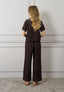 Pantalone palazzo in lino