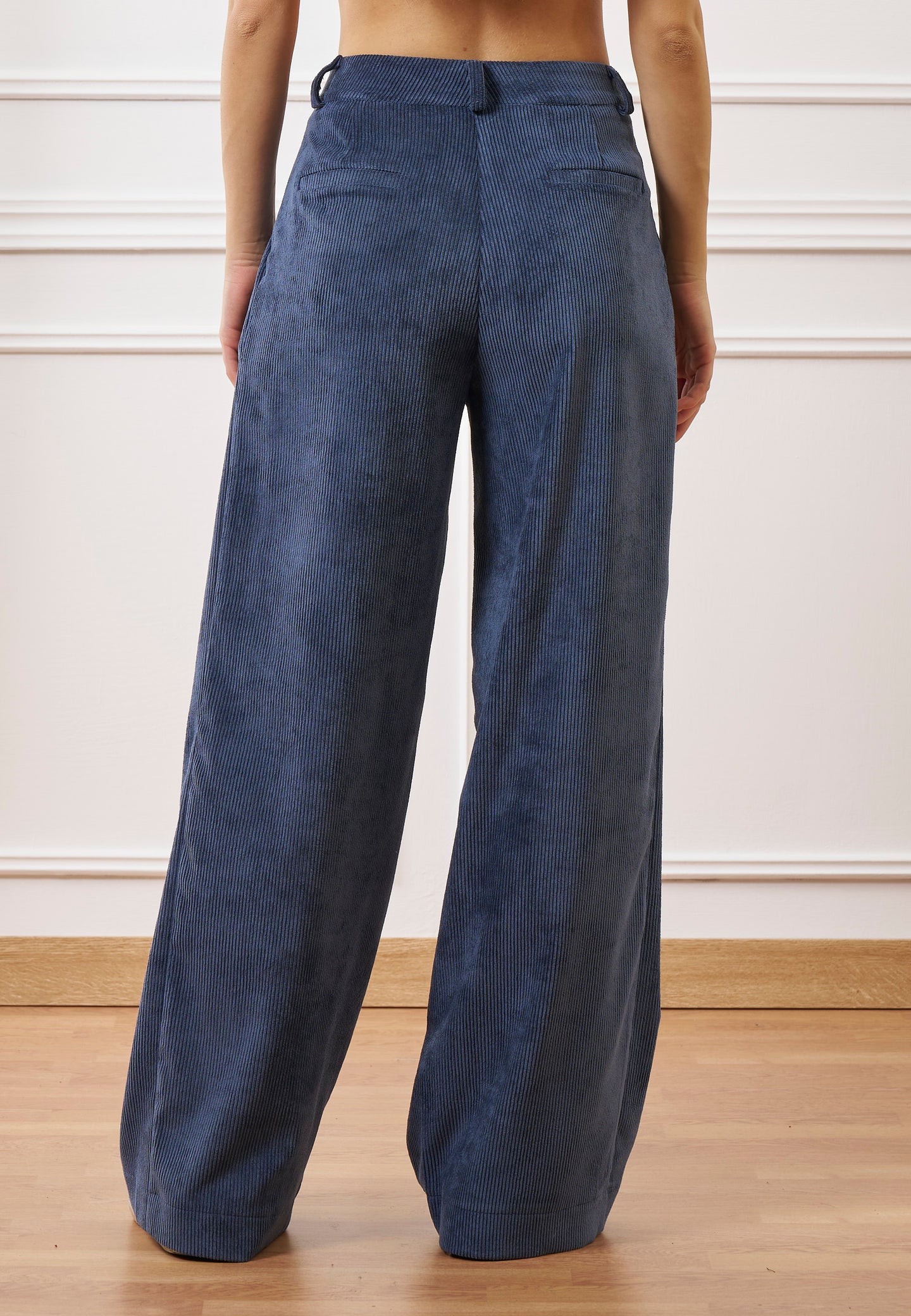 Pantalone palazzo in velluto a coste