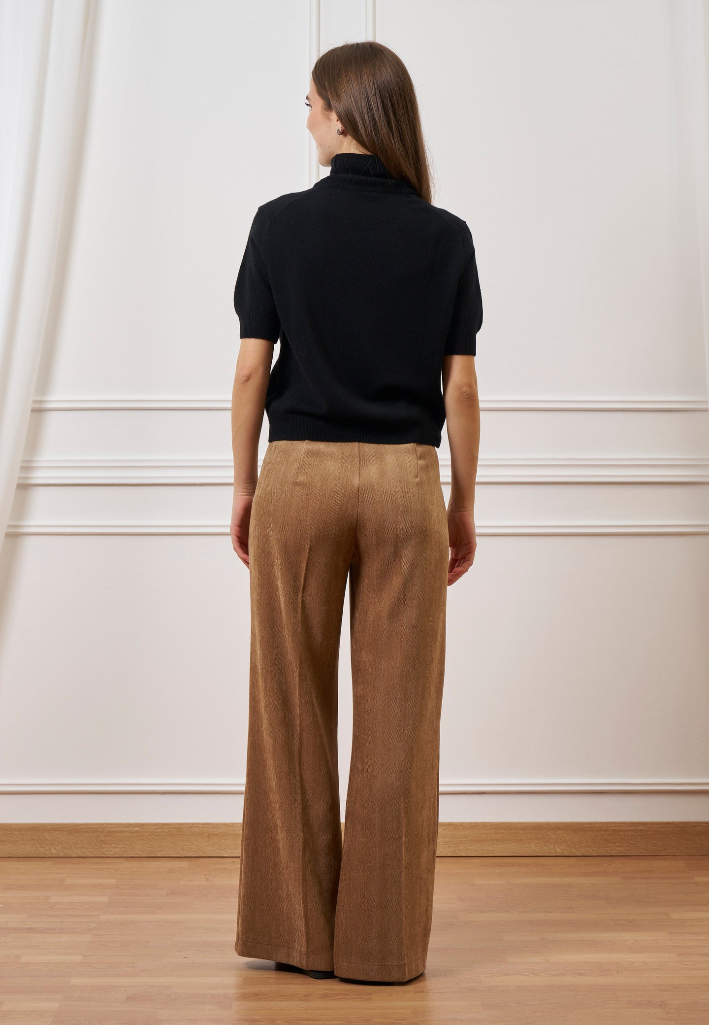 Pantalone palazzo in velluto