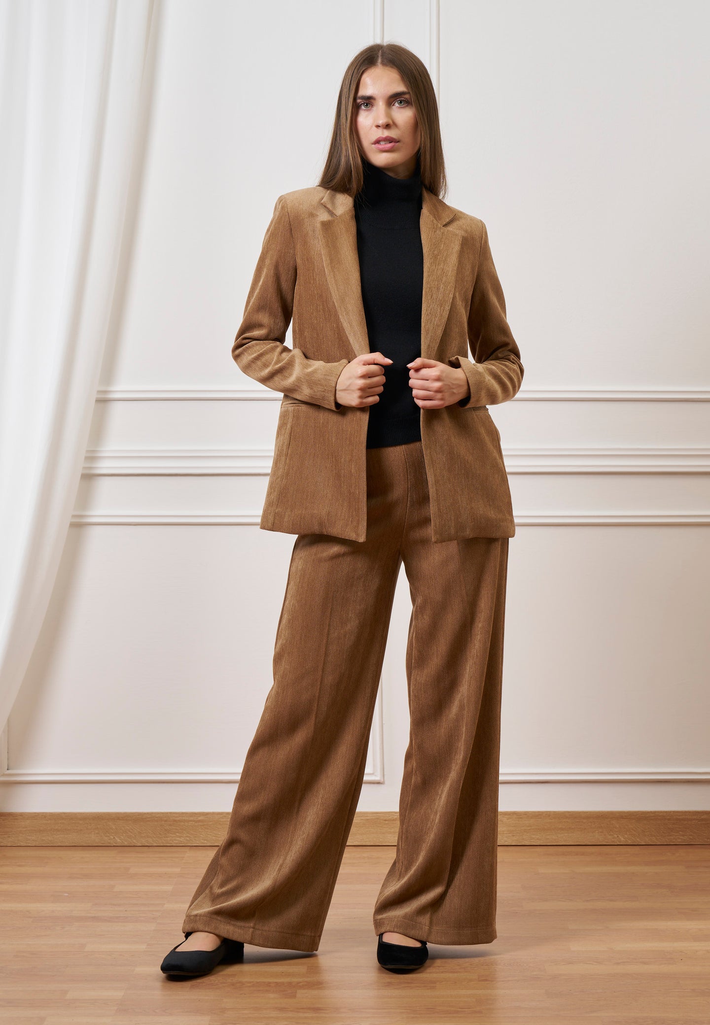 Pantalone palazzo in velluto