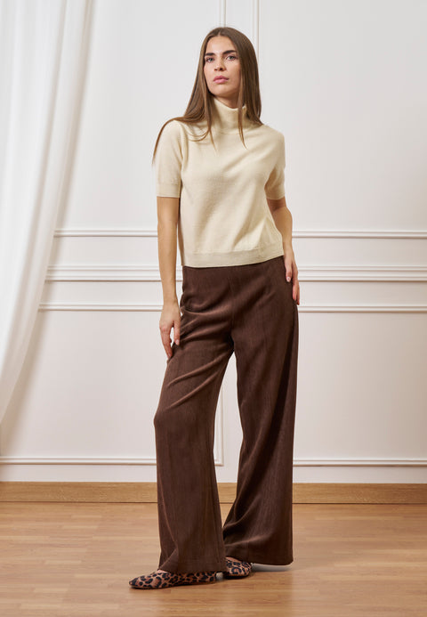 Pantalone palazzo in velluto