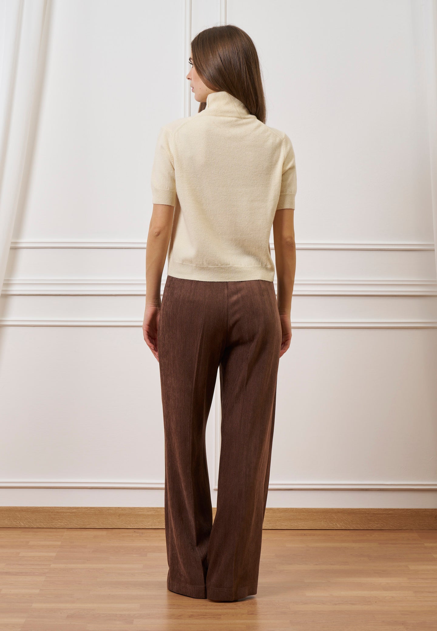 Pantalone palazzo in velluto