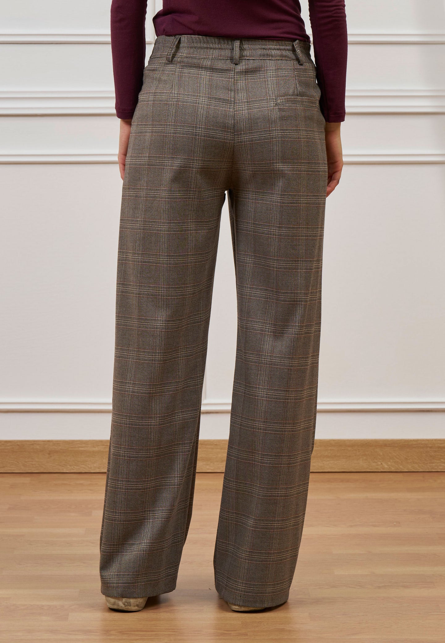Pantalone palazzo quadri check