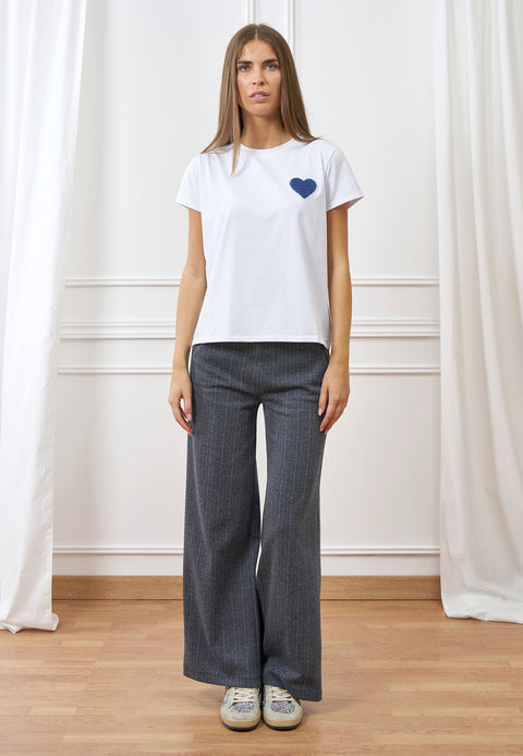 Pantalone palazzo spinato