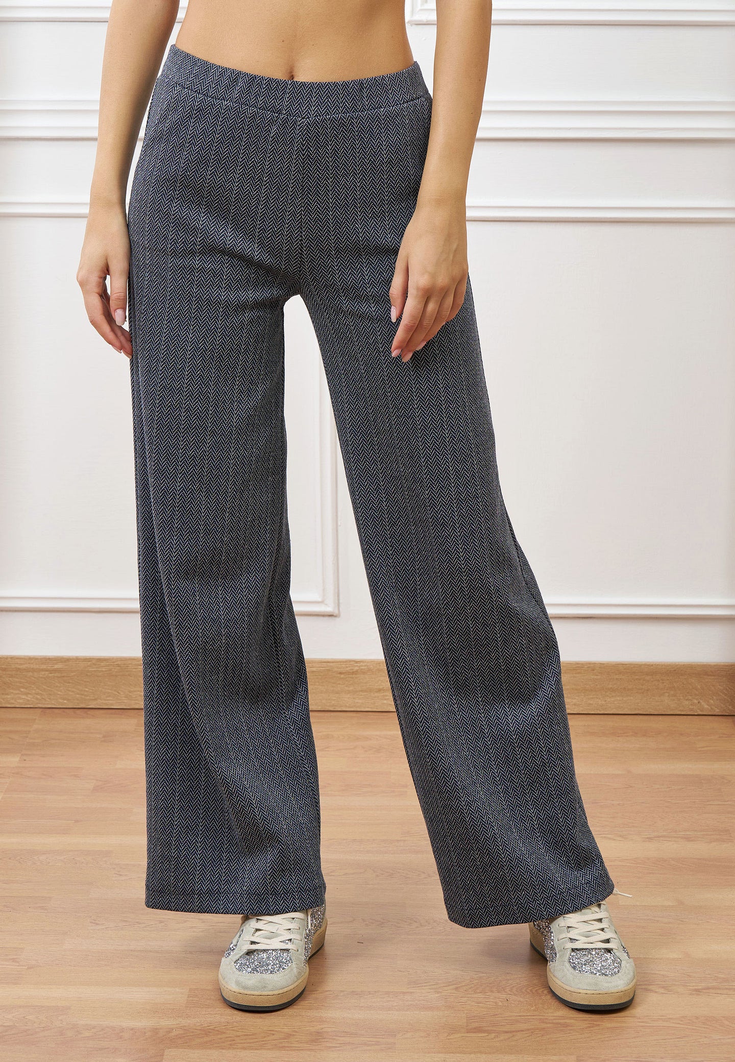 Pantalone palazzo spinato