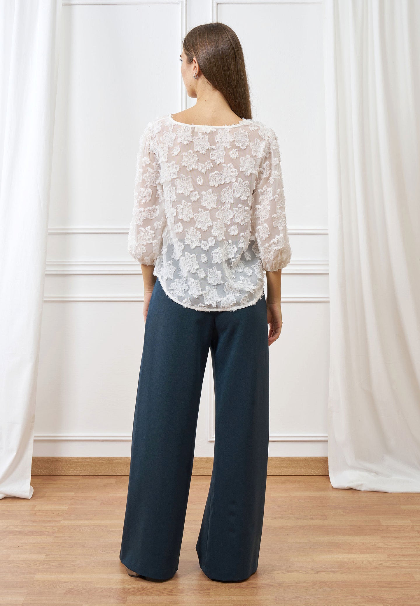 Pantalone palazzo vita alta