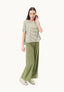 Palazzo trousers with zip on the side