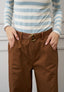 Pantalone popeline con cintura