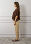 Pantalone popeline con cintura