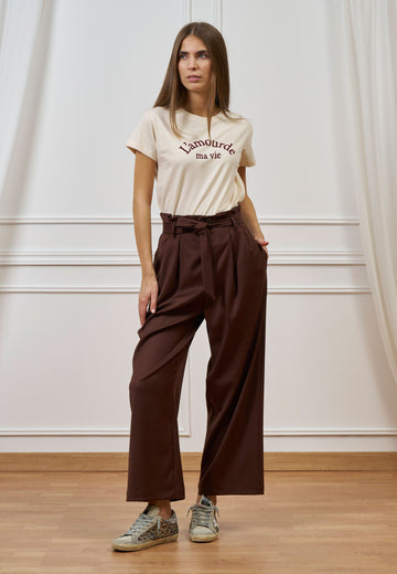 Pantalone rouches ampio