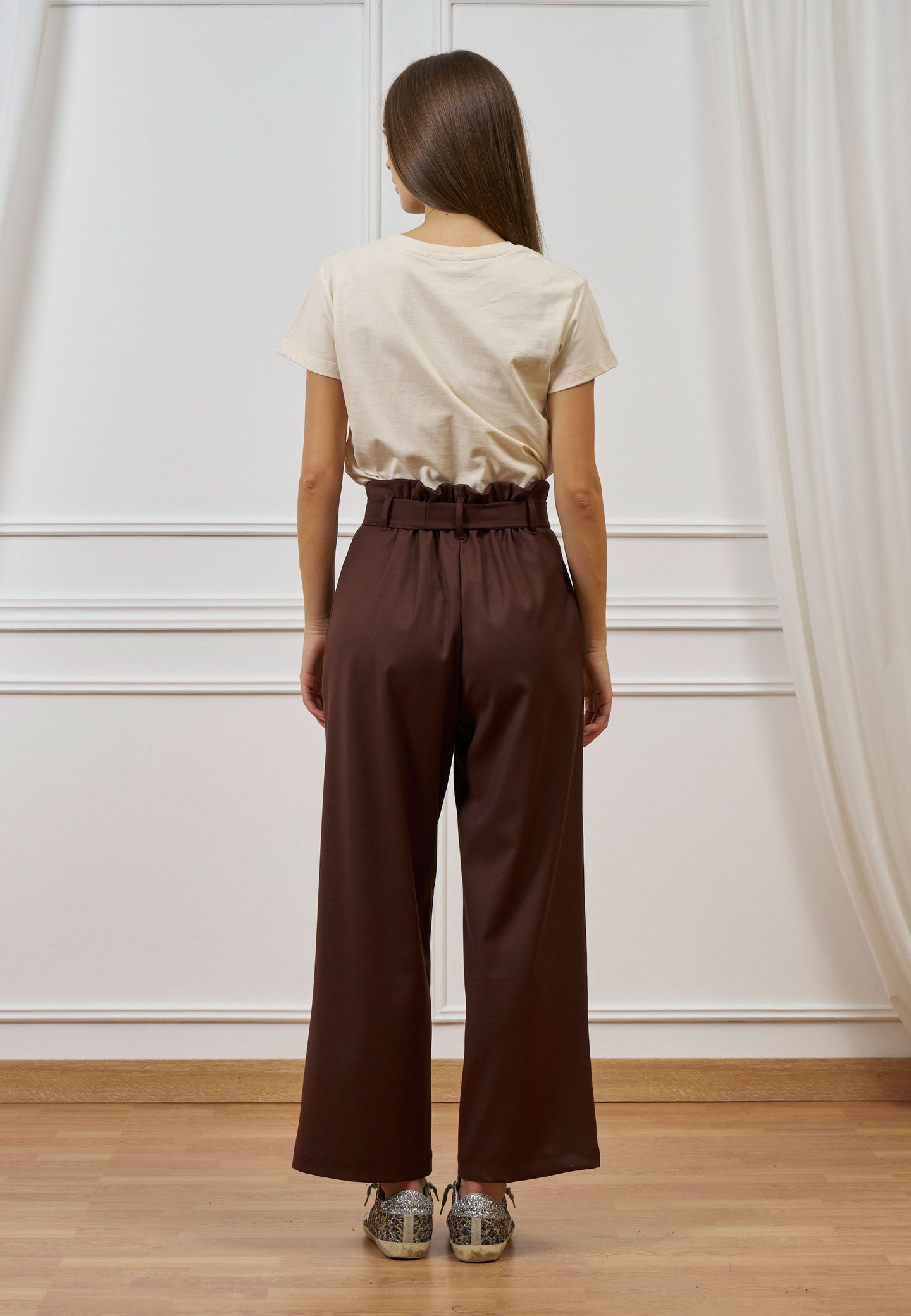 Pantalone rouches ampio