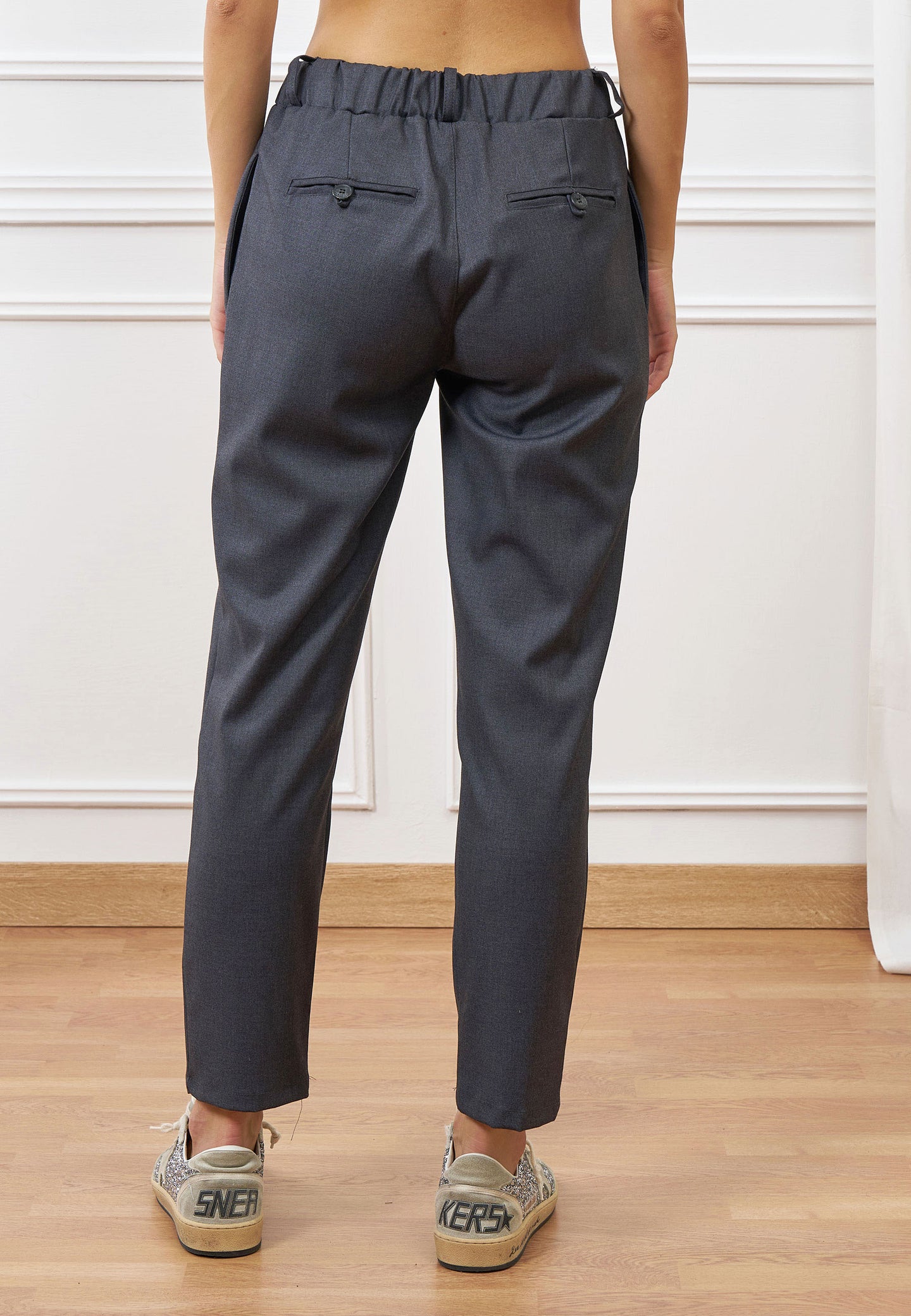 Pantalone sigaretta flanella