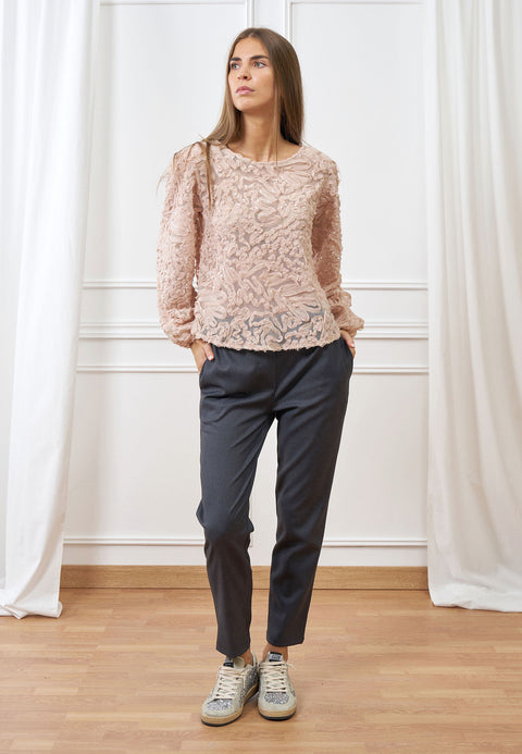 Pantalone sigaretta flanella