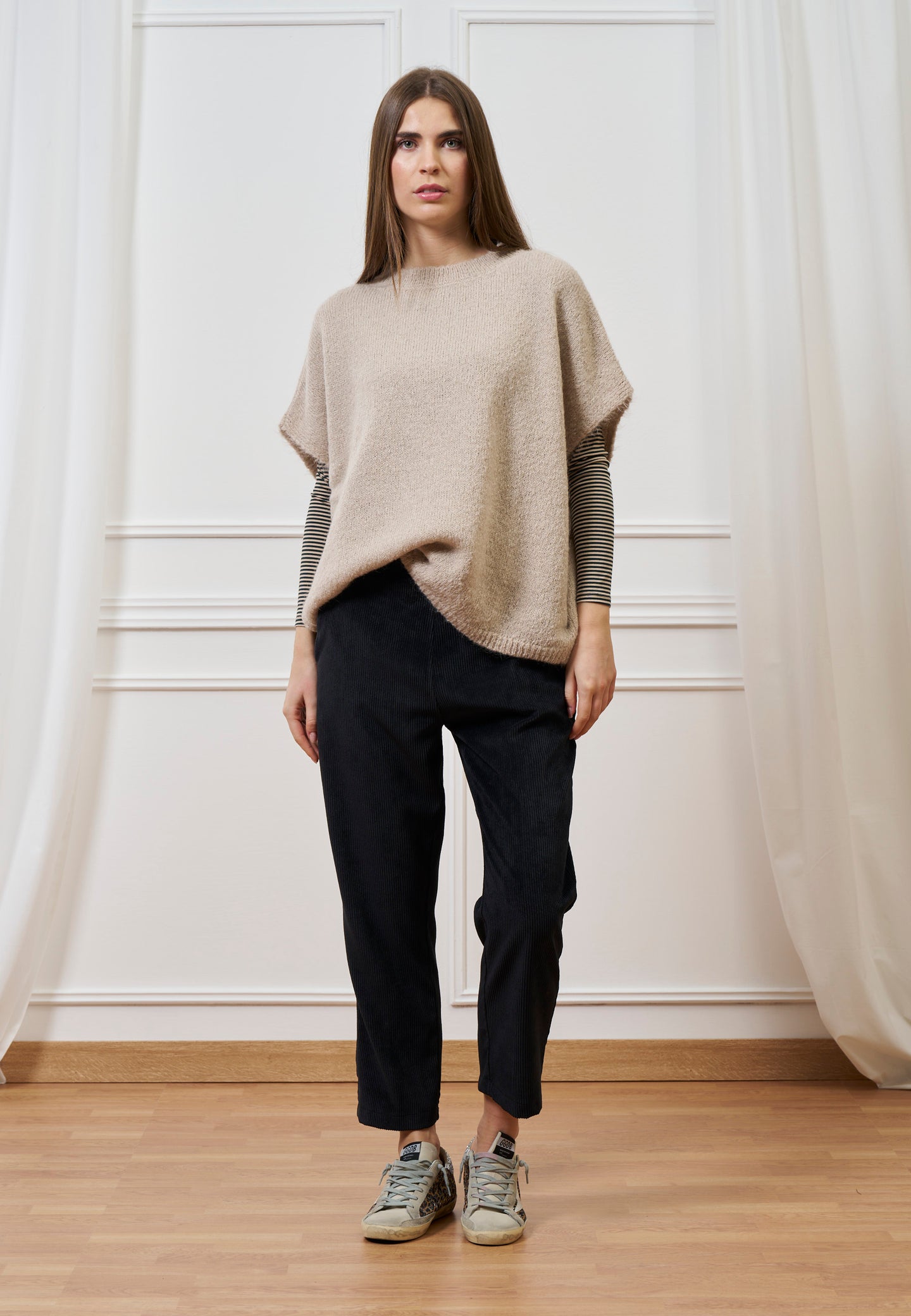 Pantalone sigaretta velluto