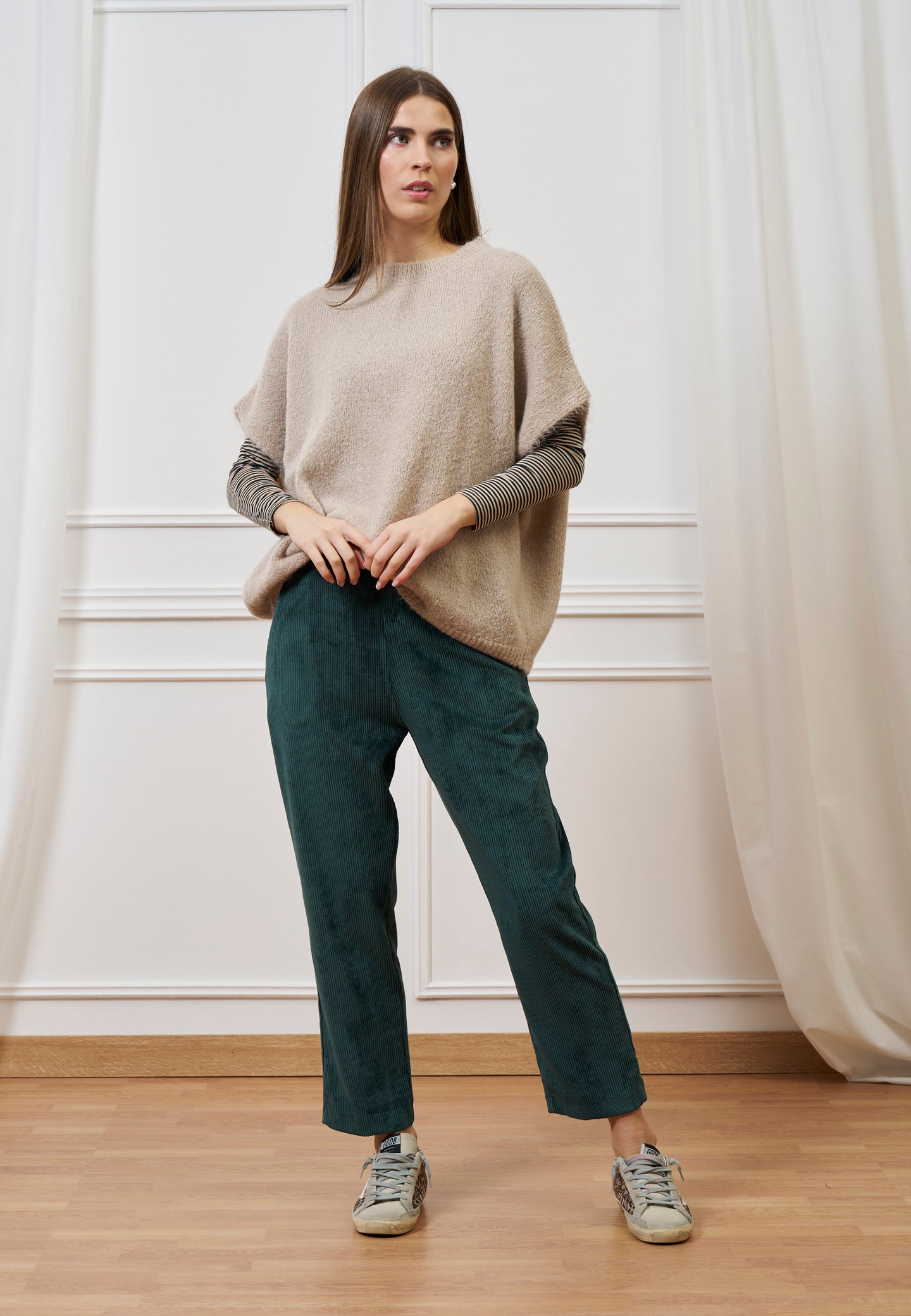 Pantalone sigaretta velluto