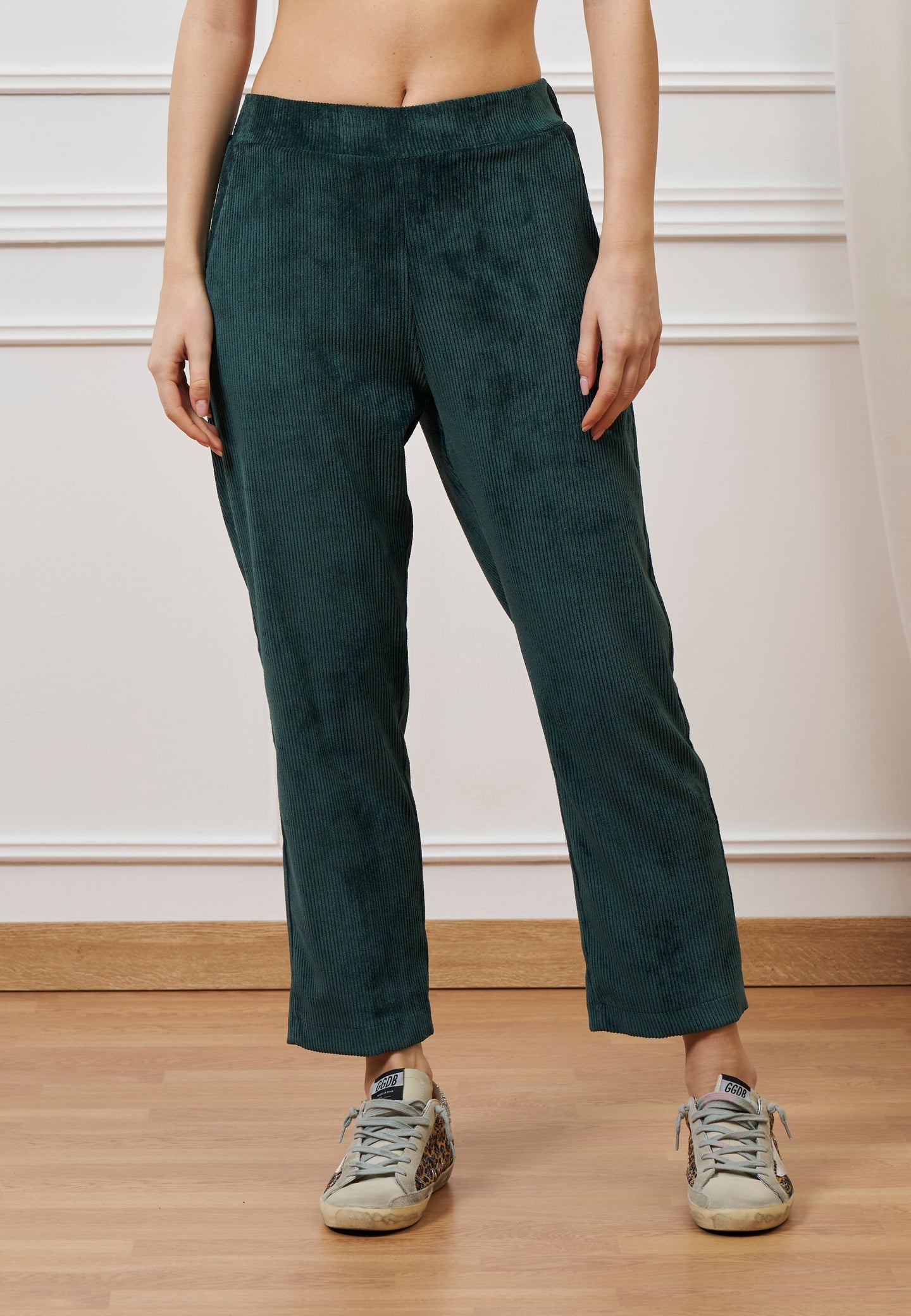 Pantalone sigaretta velluto