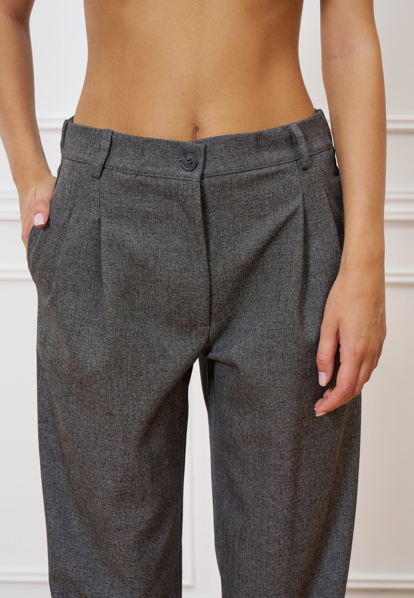 Pantalone sigaretta vita alta