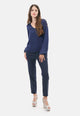 Pantalone skinny gessato