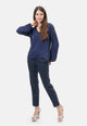 Pantalone skinny gessato