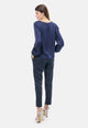 Pantalone skinny gessato