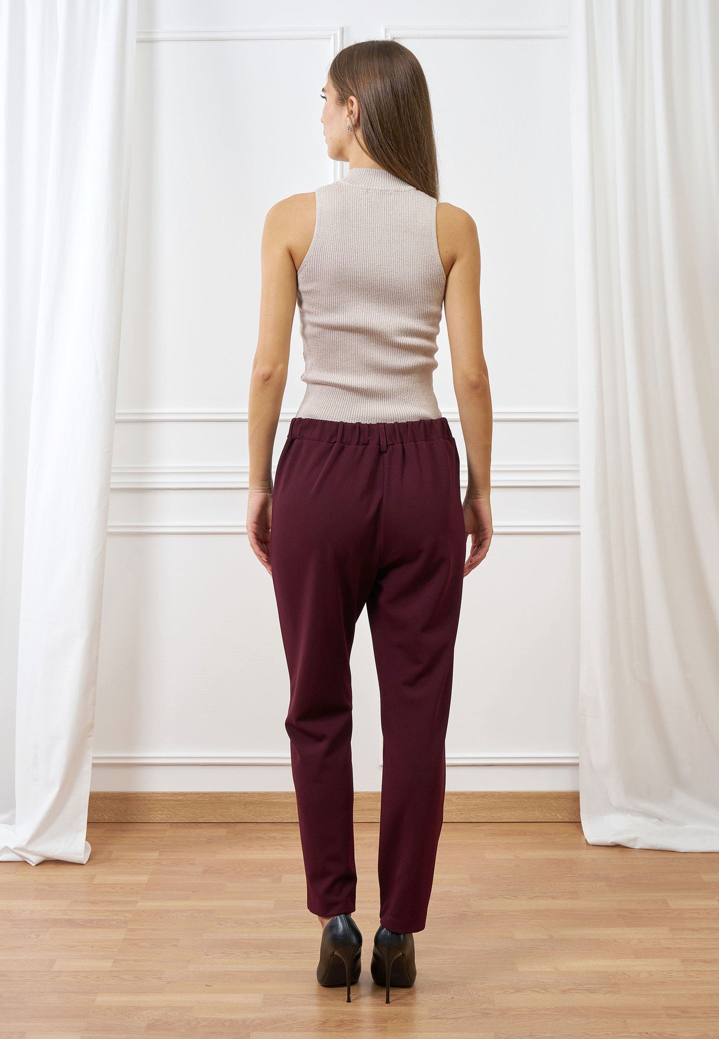 Pantalone scuba vita media