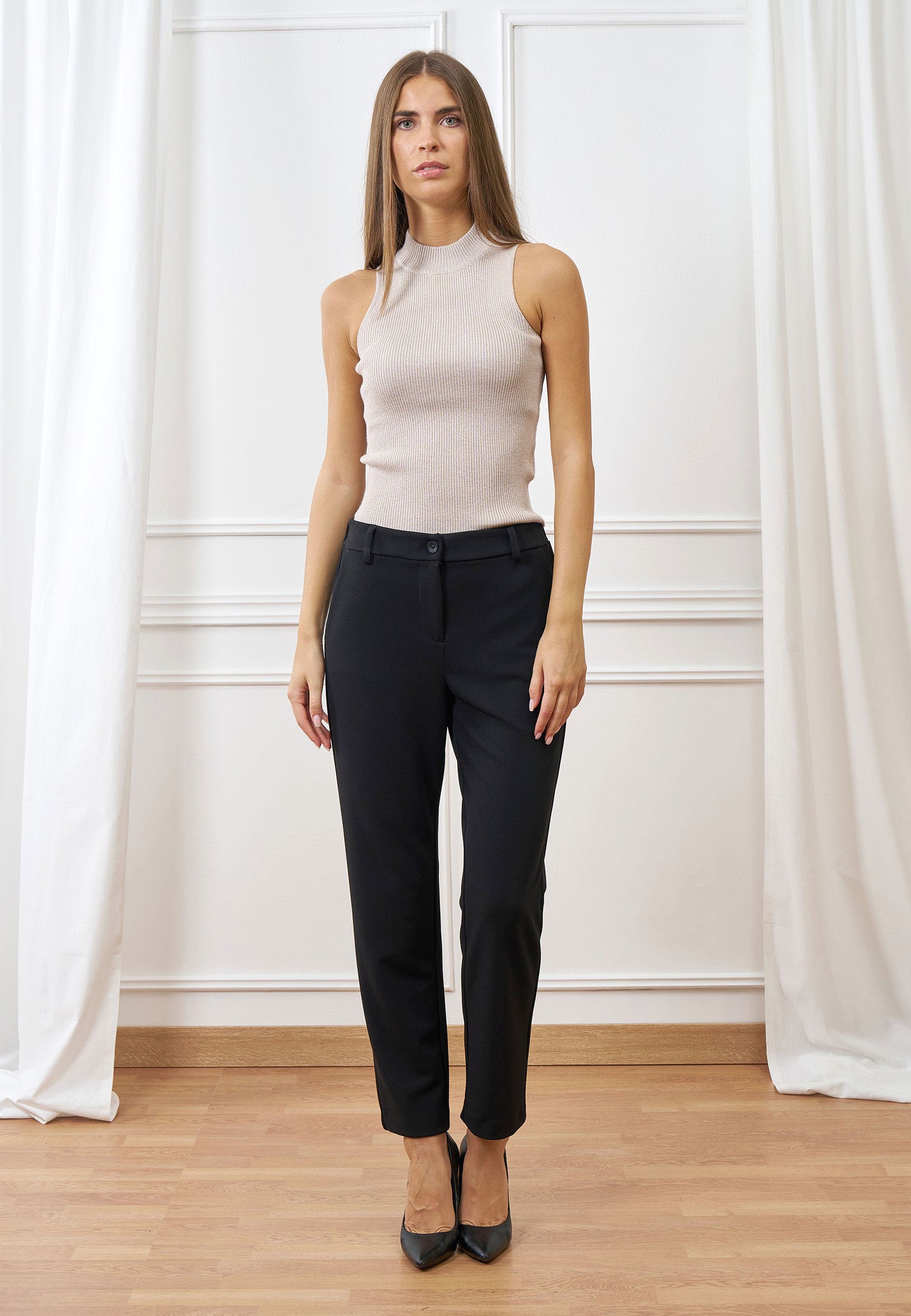 Pantalone scuba vita media