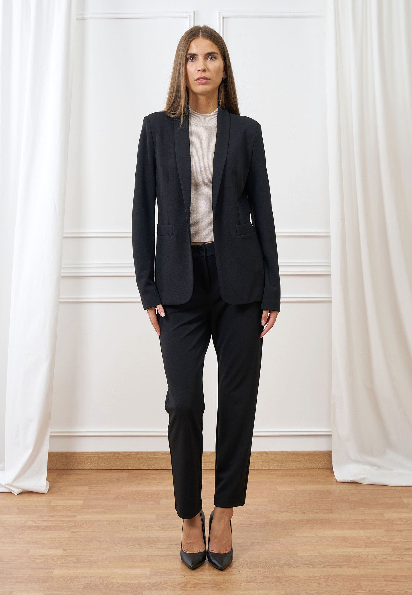 Pantalone scuba vita media