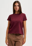 T-shirt girocollo basica - BORDEAUX