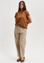 Pantalone elastico retro - BEIGE