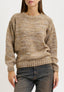 Maglia girocollo melange - BEIGE
