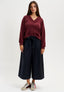Pantalone gonna con laccio - BLU