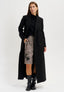 Cappotto lungo a vestaglia - NERO